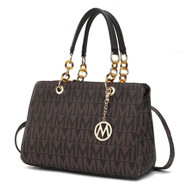 Mkf Collection By Mia K MKF Collection by Mia K MKF-SKC-BM3378CH Sirna M Signature Tote Bag; Chocolate MKF-SKC-BM3378CH